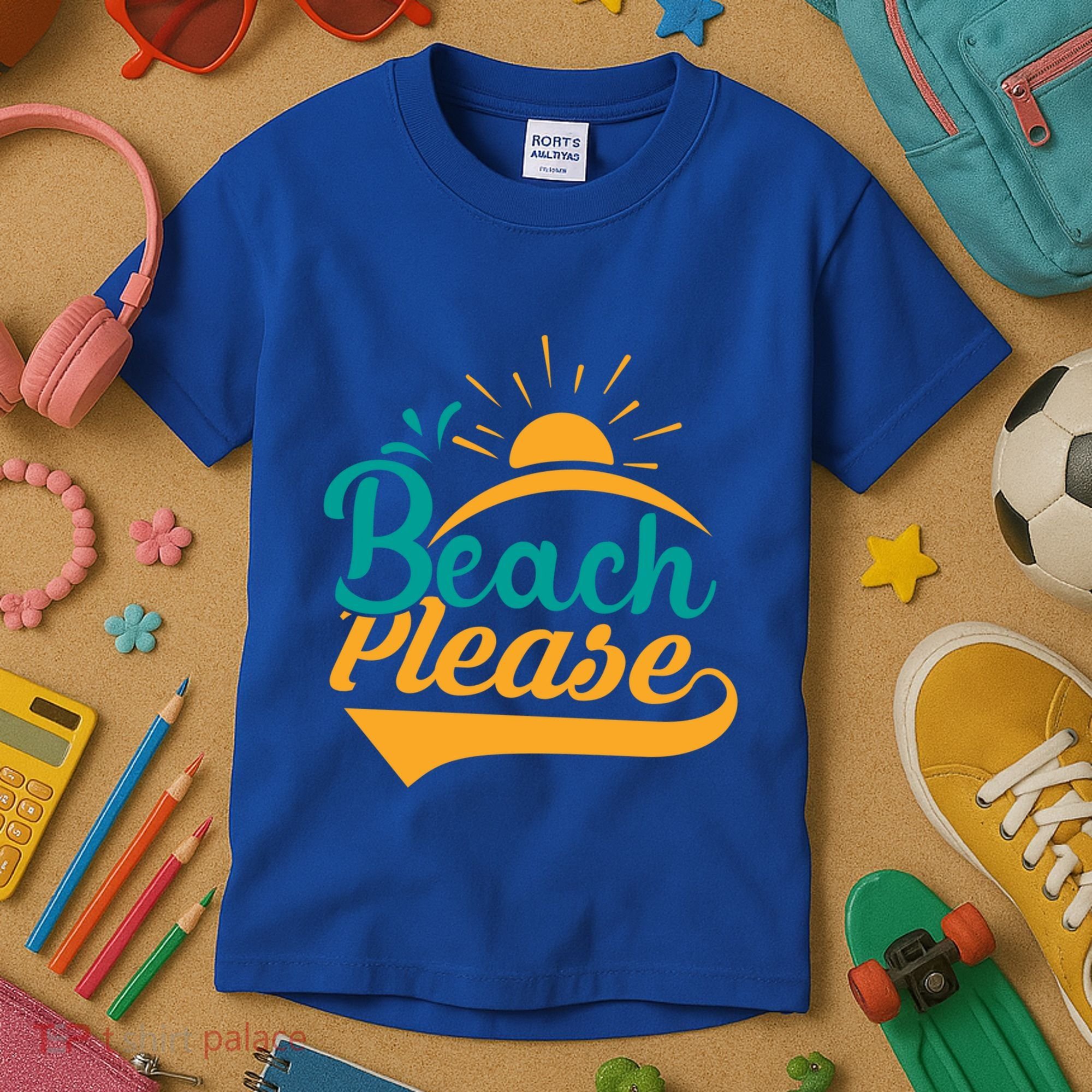 Beach Please Summer Sun Gift Kids T-Shirt