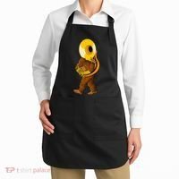Bigfoot playing sousaphone instrument tuba Apron thumb 2