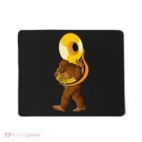 Bigfoot playing sousaphone instrument tuba Mousepad thumb 0