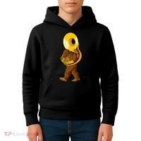 Bigfoot playing sousaphone instrument tuba Kids Hoodie thumb 4
