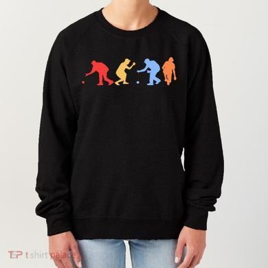 Boccia Player Silhouette Boccia Bocce Ball Player Gift Women's Sweatshirt