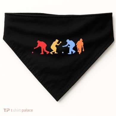 Boccia Player Silhouette Boccia Bocce Ball Player Gift USA-Made Doggie Bandana