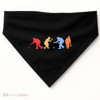 Boccia Player Silhouette Boccia Bocce Ball Player Gift USA-Made Doggie Bandana thumb 0