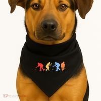 Boccia Player Silhouette Boccia Bocce Ball Player Gift USA-Made Doggie Bandana thumb 1