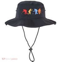 Boccia Player Silhouette Boccia Bocce Ball Player Gift Bucket Hat thumb 0