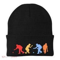 Boccia Player Silhouette Boccia Bocce Ball Player Gift Beanie thumb 0