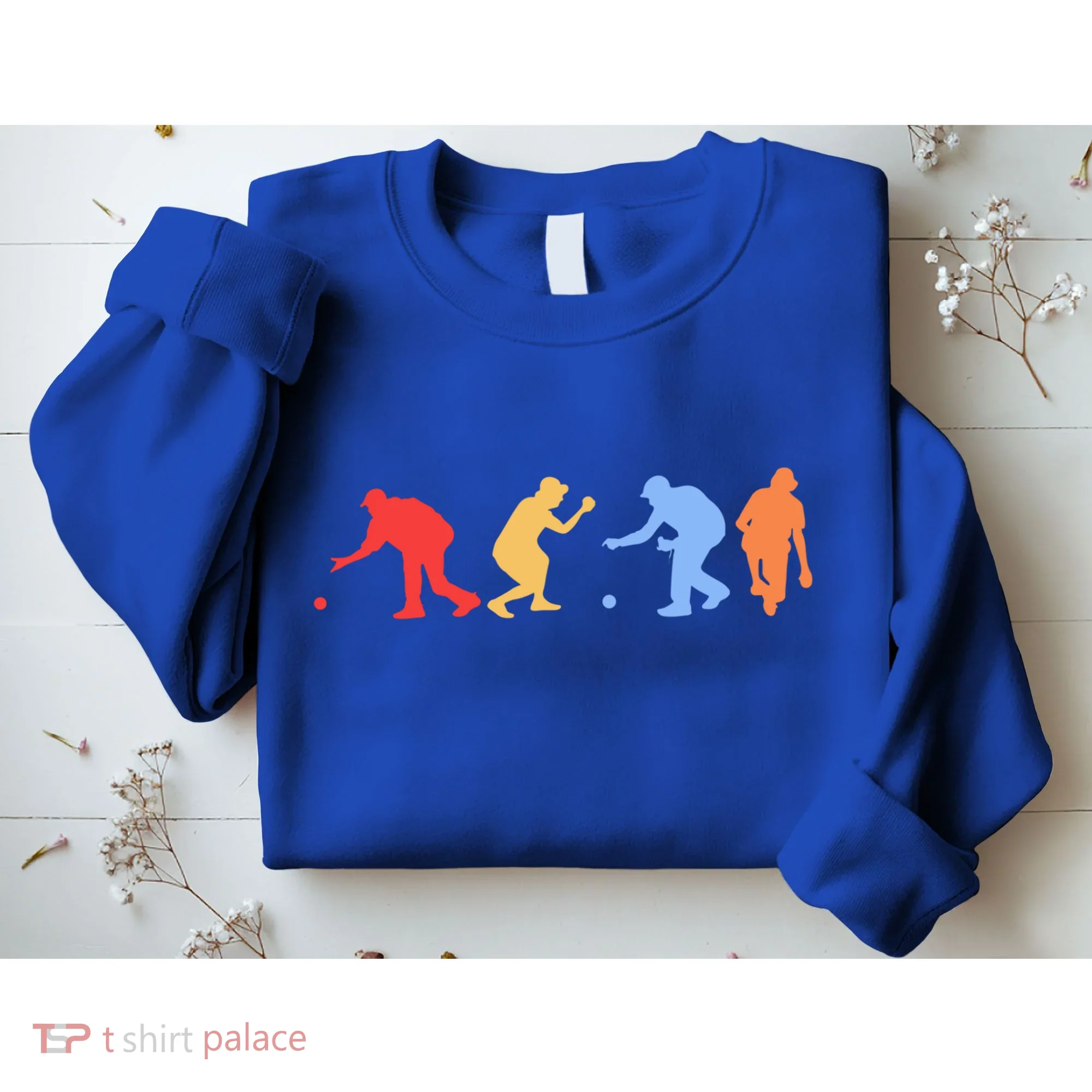 Boccia Player Silhouette Boccia Bocce Ball Player Gift Sweatshirt