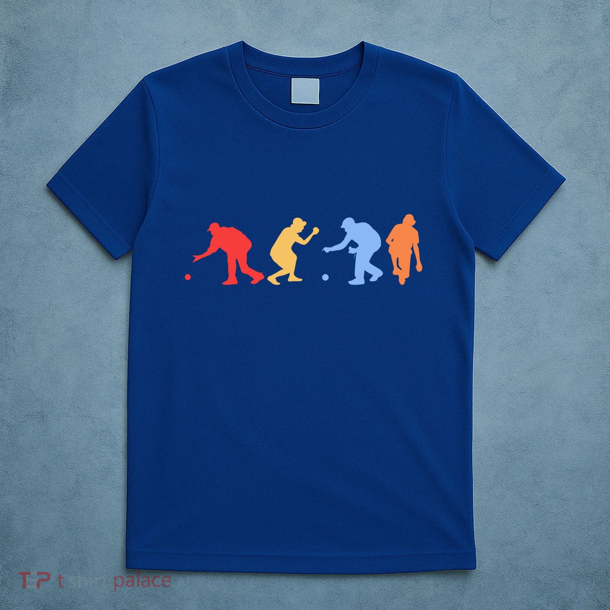 Boccia Player Silhouette Boccia Bocce Ball Player Gift T-Shirt