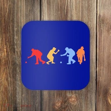 Boccia Player Silhouette Boccia Bocce Ball Player Gift Coaster
