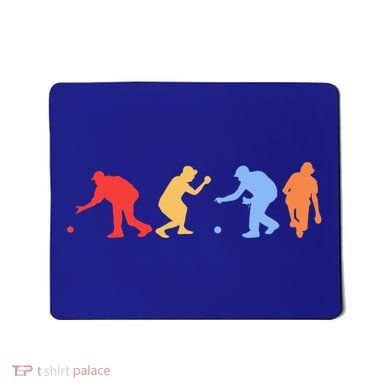 Boccia Player Silhouette Boccia Bocce Ball Player Gift Mousepad