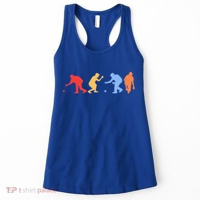 Boccia Player Silhouette Boccia Bocce Ball Player Gift Women's Tank Top
