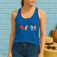 Boccia Player Silhouette Boccia Bocce Ball Player Gift Women's Tank Top thumb 2