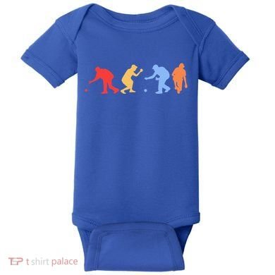 Boccia Player Silhouette Boccia Bocce Ball Player Gift Baby Bodysuit