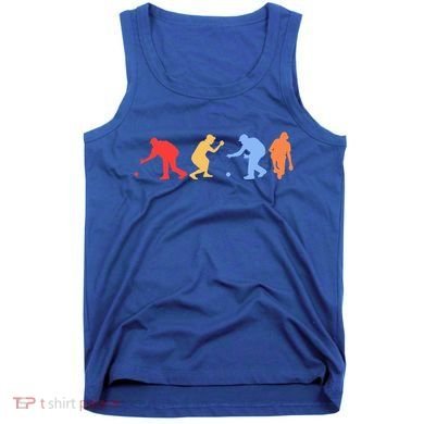Boccia Player Silhouette Boccia Bocce Ball Player Gift Tank Top