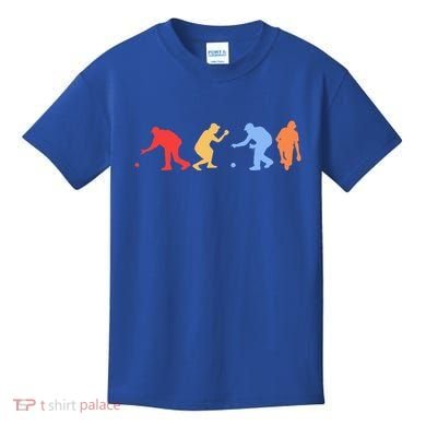 Boccia Player Silhouette Boccia Bocce Ball Player Gift Kids T-Shirt