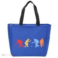 Boccia Player Silhouette Boccia Bocce Ball Player Gift Tote Bag thumb 0