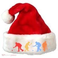 Boccia Player Silhouette Boccia Bocce Ball Player Gift Santa Hat thumb 0