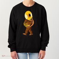 Bigfoot Playing Sousaphone Instrument Tuba Women's Sweatshirt thumb 0