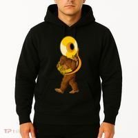 Bigfoot Playing Sousaphone Instrument Tuba Hoodie thumb 2