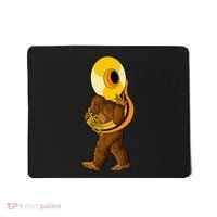 Bigfoot Playing Sousaphone Instrument Tuba Mousepad thumb 0