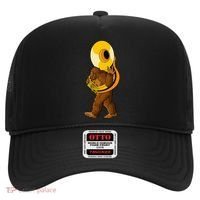 Bigfoot Playing Sousaphone Instrument Tuba Hat thumb 0