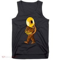 Bigfoot Playing Sousaphone Instrument Tuba Tank Top thumb 0
