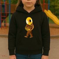 Bigfoot Playing Sousaphone Instrument Tuba Kids Hoodie thumb 3