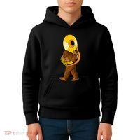 Bigfoot Playing Sousaphone Instrument Tuba Kids Hoodie thumb 4