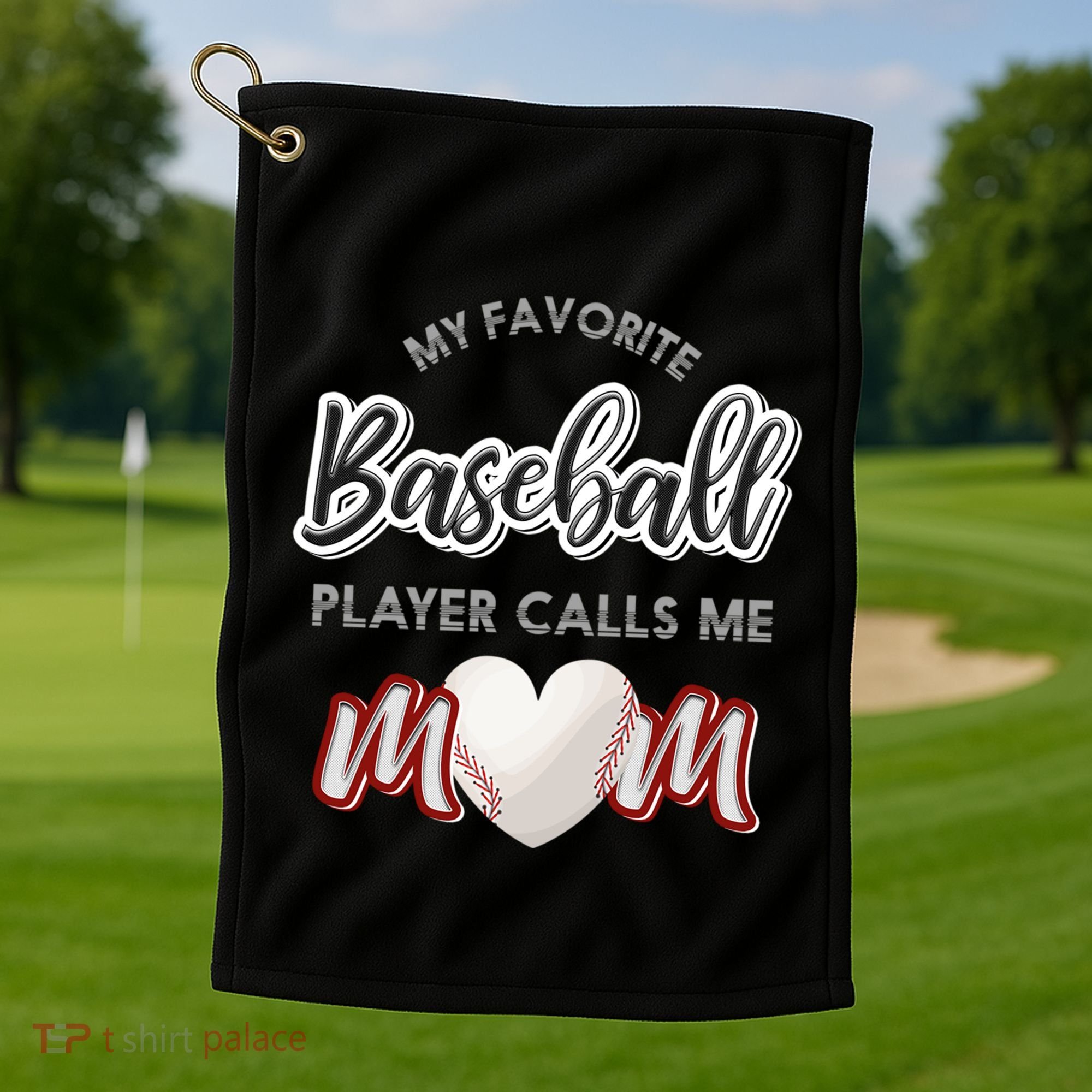 Baseball Player Sport Game Baseball Pitch Gifts Golf Towel