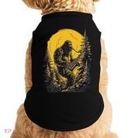 Bigfoot Playing Saxophone Aesthetic Sasquatch Saxophone Doggie Tank thumb 0