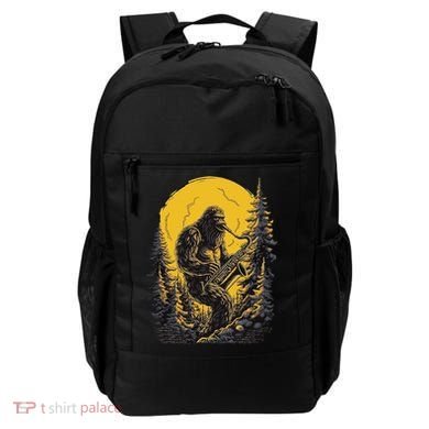 Bigfoot Playing Saxophone Aesthetic Sasquatch Saxophone Backpack