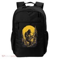 Bigfoot Playing Saxophone Aesthetic Sasquatch Saxophone Backpack thumb 0