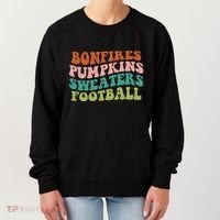 Bonfires Pumpkins Sweaters Football Fall Season Women's Sweatshirt thumb 0