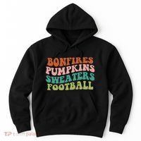 Bonfires Pumpkins Sweaters Football Fall Season Hoodie thumb 0