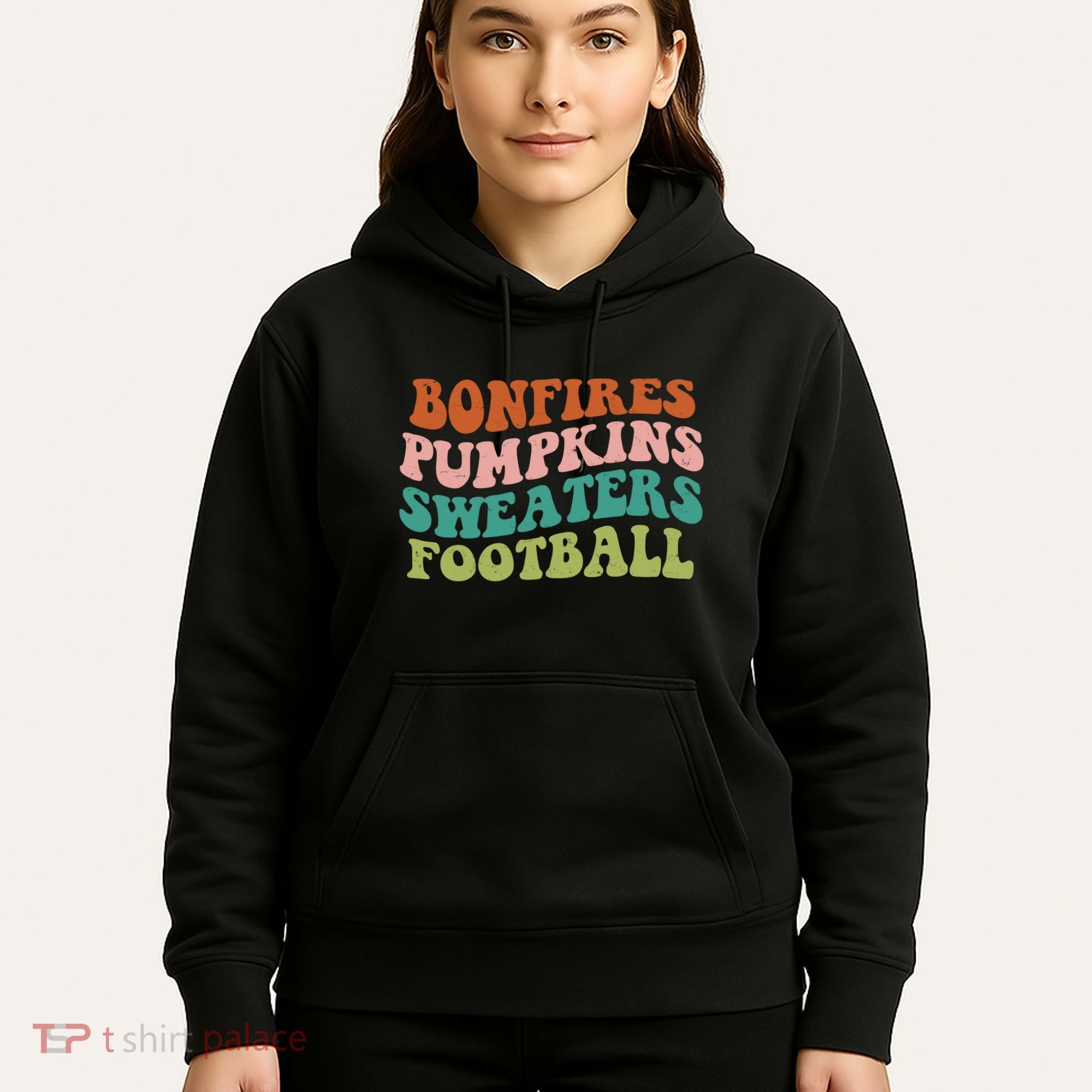 Bonfires Pumpkins Sweaters Football Fall Season Hoodie