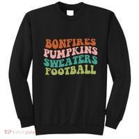 Bonfires Pumpkins Sweaters Football Fall Season Sweatshirt thumb 0