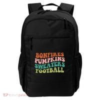 Bonfires Pumpkins Sweaters Football Fall Season Backpack thumb 0