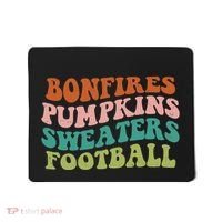Bonfires Pumpkins Sweaters Football Fall Season Mousepad thumb 0