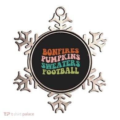 Bonfires Pumpkins Sweaters Football Fall Season Ornament