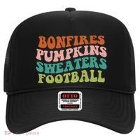 Bonfires Pumpkins Sweaters Football Fall Season Hat thumb 0