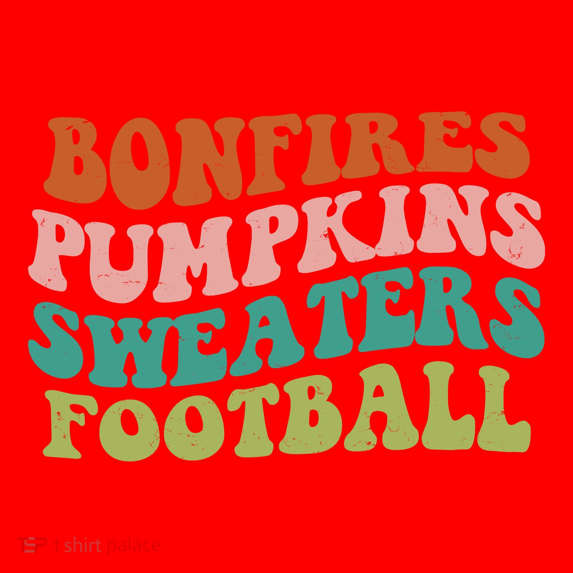 Bonfires Pumpkins Sweaters Football Fall Season Santa Hat