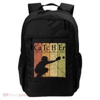 Baseball Periodic Table Elements Nerd Baseball Catcher Retro Backpack thumb 0