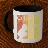 Baseball Periodic Table Elements Nerd Baseball Catcher Retro Coffee Mug thumb 2