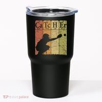 Baseball Periodic Table Elements Nerd Baseball Catcher Retro Tumbler thumb 0