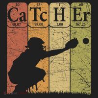 Baseball Periodic Table Elements Nerd Baseball Catcher Retro Tumbler thumb 3