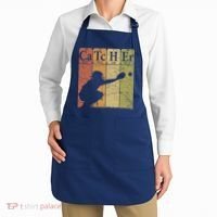 Baseball Periodic Table Elements Nerd Baseball Catcher Retro Apron thumb 2