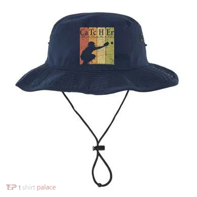 Baseball Periodic Table Elements Nerd Baseball Catcher Retro Bucket Hat