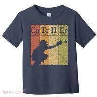Baseball Periodic Table Elements Nerd Baseball Catcher Retro Toddler T-Shirt thumb 0