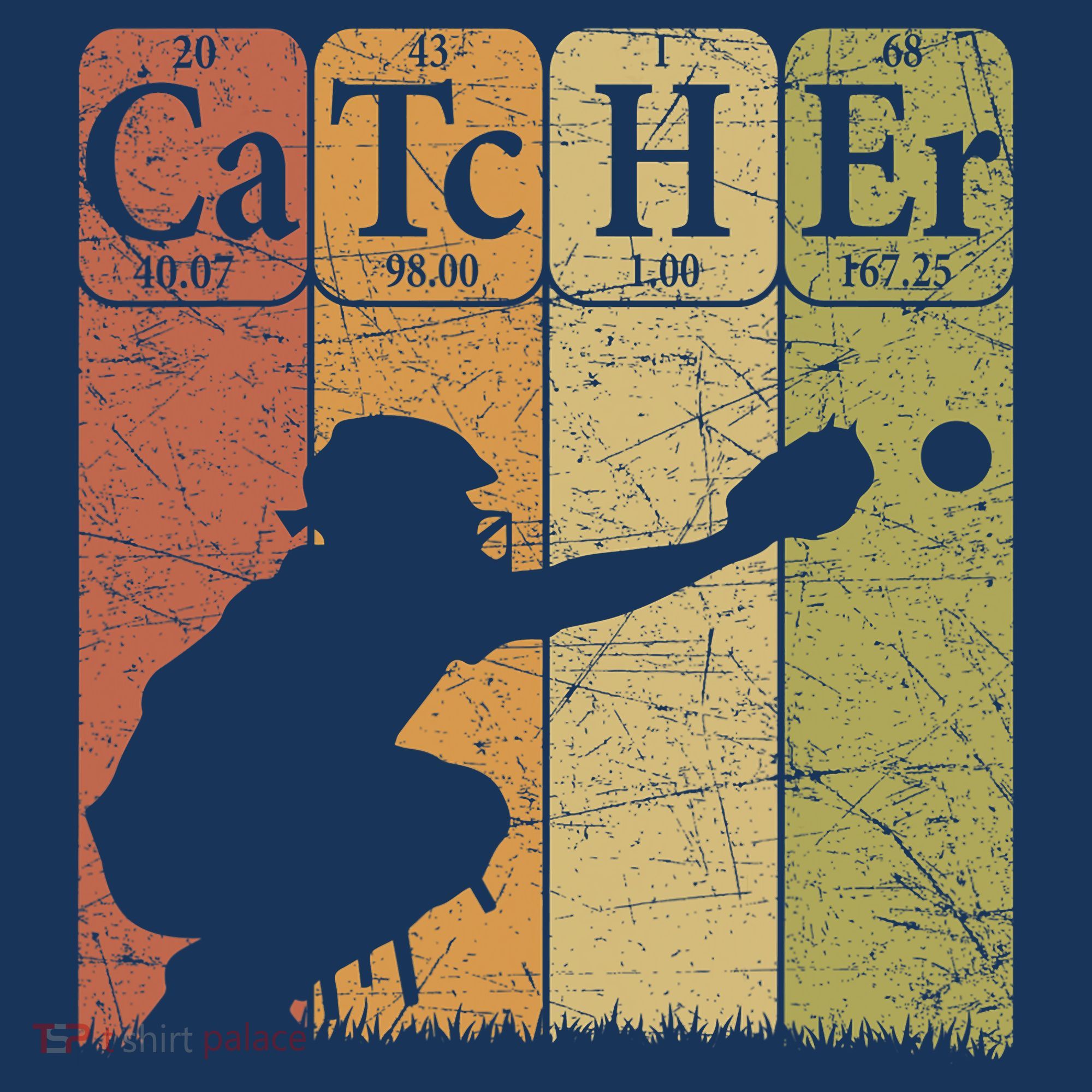 Baseball Periodic Table Elements Nerd Baseball Catcher Retro Visor