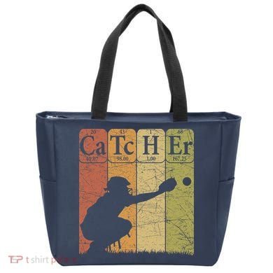 Baseball Periodic Table Elements Nerd Baseball Catcher Retro Tote Bag